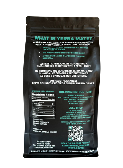 Yerba Mate / Guayusa / Mint Blend 16oz