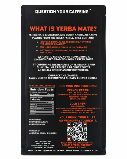 Yerba Mate / Guayusa Blend 16oz