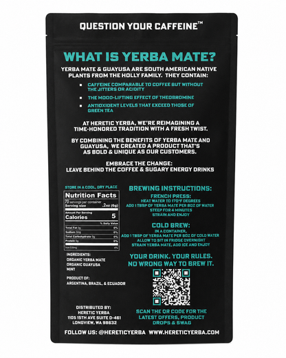 Yerba Mate / Guayusa / Mint Blend 16oz